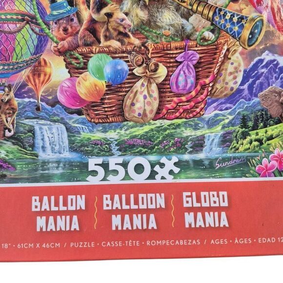Ceaco Balloon Mania 550 pc Jigsaw Puzzle Box Damaged - Picture 9 of 12